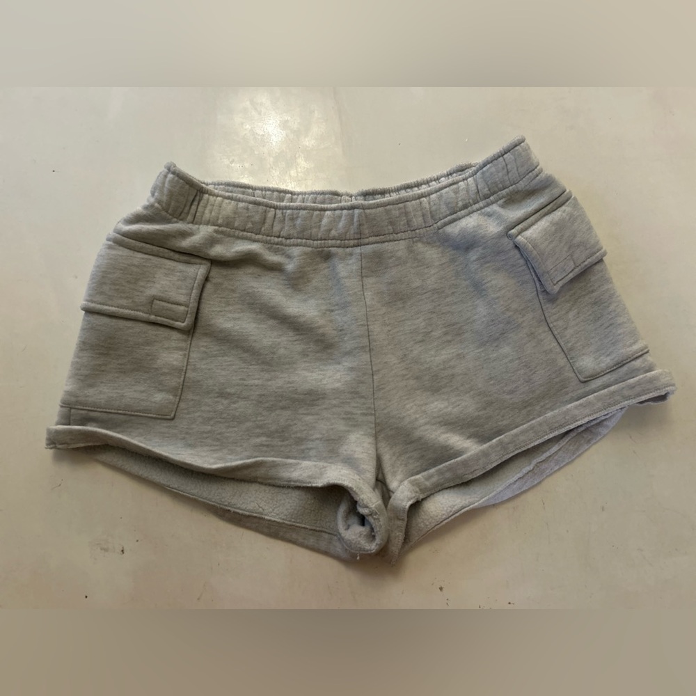 Edikted Light Gray Athletic Shorts